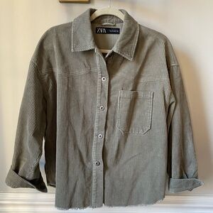 Zara corduroy Tunic/ jacket size large